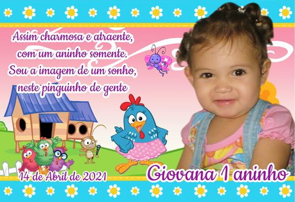20 Foto Imã 10x15 Galinha Pintadinha - Foto Lembrança