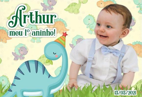 20 Foto Imã Lembrancinha - Dinossauros Baby