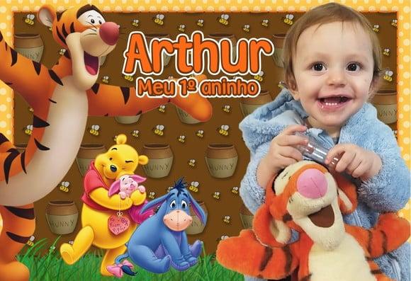 20 Foto Imã Lembrancinha Personalizada Ursinho Pooh