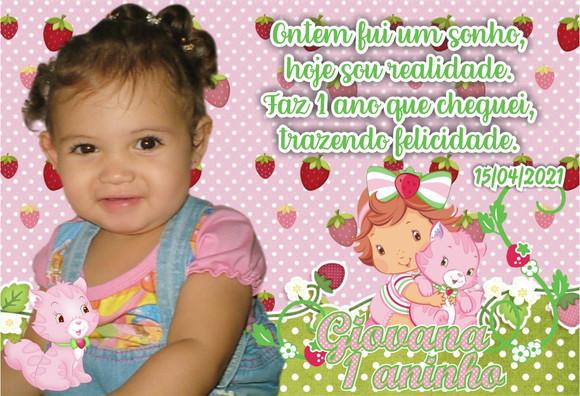 20 Foto Imã Personalizado - Moranguinho - Foto Lembrança