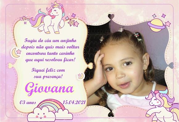 20 Foto Imã Personalizado - Unicórnio 10x15cm