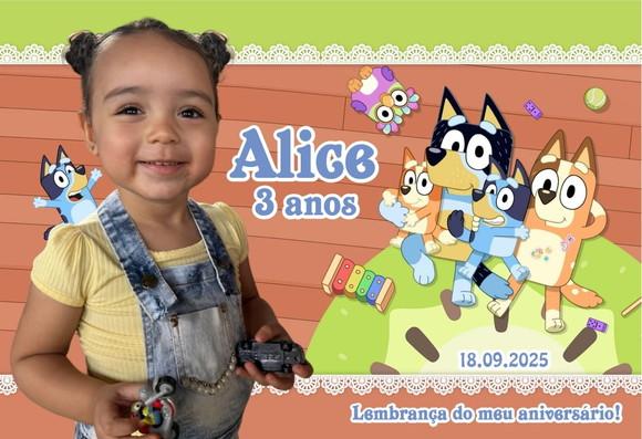 20 Foto Imã Personalizado Bluey e Bingo
