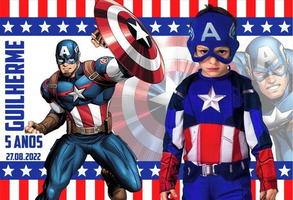 20 Foto Lembrancinha Personalizada - Capitão América