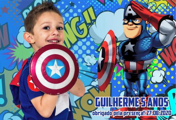 20 Foto Lembrancinha Personalizada - Capitão América