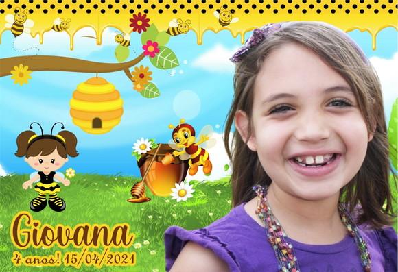 25 Foto Imã Personalizado - Abelhinhas