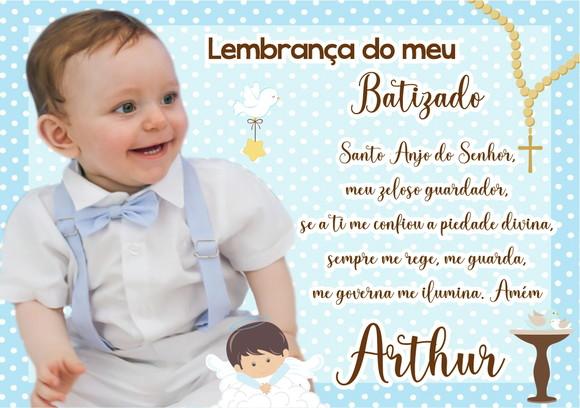 25 Foto Imã Personalizado - Batizado - Foto Lembrança
