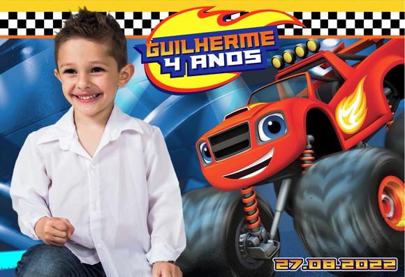 25 Foto Imã Personalizado - Blaze And The Monster Machine