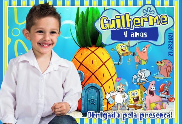 25 Foto Imã Personalizado - Bob Esponja