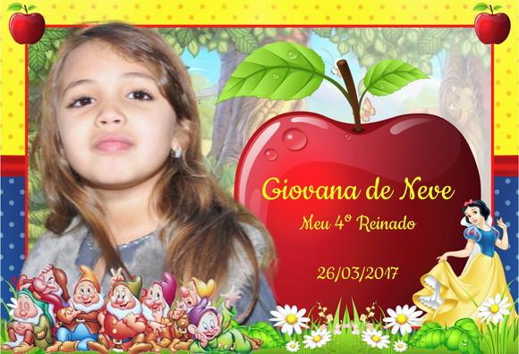 25 Foto Imã Personalizado - Branca de Neve - Foto Lembrança