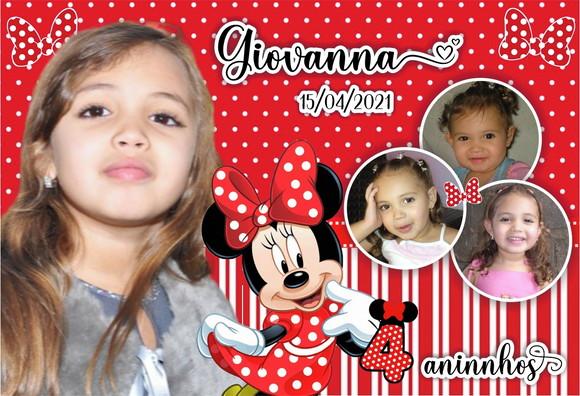 25 Foto Imã Personalizado - Minnie Vermelha Lembrancinha