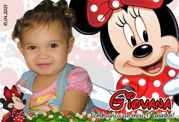 25 Foto Imã Personalizado - Minnie Vermelha Lembrancinha