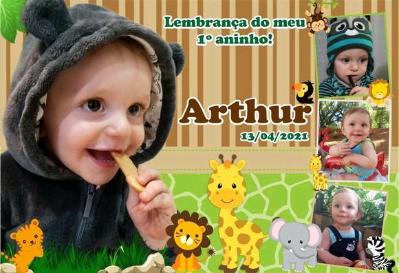 25 Foto Imã Personalizado - Safari Baby