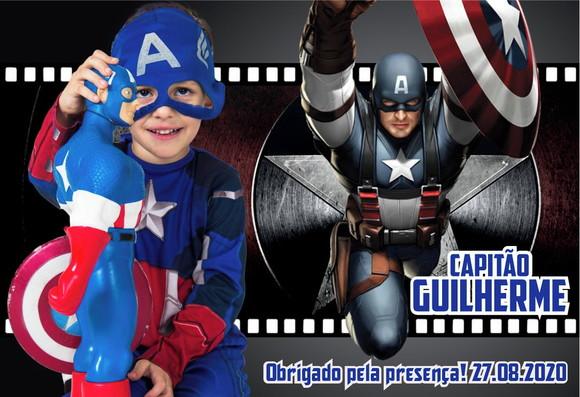 25 Foto Lembrancinha Personalizada - Capitão América
