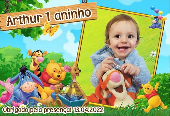 30 Foto Imã Lembrancinha Personalizada Ursinho Pooh