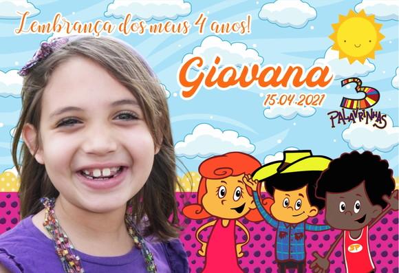 30 Foto Imã Personalizado - 3 Palavrinhas Meninas