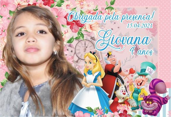 30 Foto Imã Personalizado - Alice no País das Maravilhas