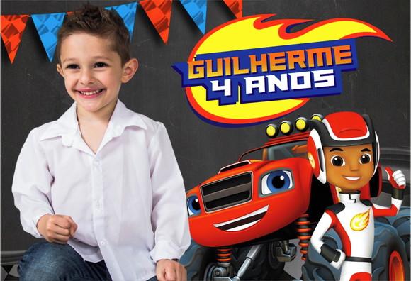30 Foto Imã Personalizado - Blaze And The Monster Machine