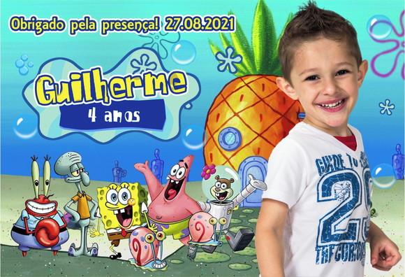 30 Foto Imã Personalizado - Bob Esponja