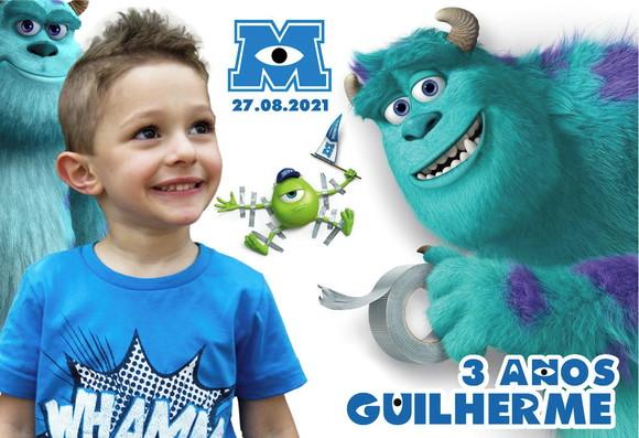 30 Foto Imã Personalizado - Foto Lembrança - Monstros SA