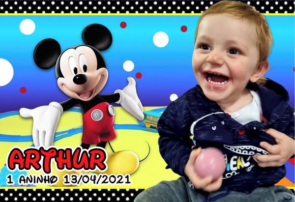 30 Foto Imã Personalizado - Mickey Foto Lembrança