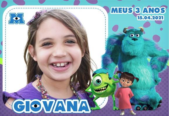 30 Foto Imã Personalizado Monstros SA