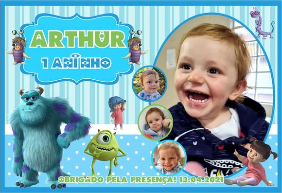 30 Foto Imã Personalizado Monstros SA
