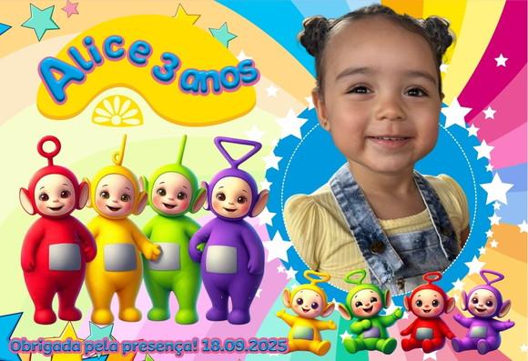 30 Foto Imã Personalizado Teletubbies