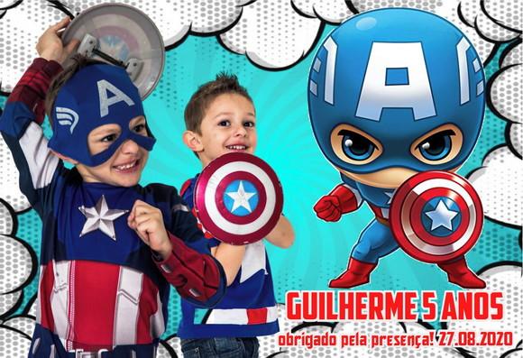30 Foto Lembrancinha Personalizada - Capitão América