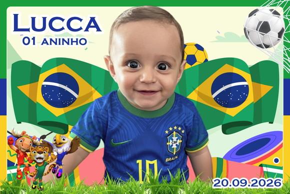 35 Foto Imã Personalizado - Seleção Brasil Copa