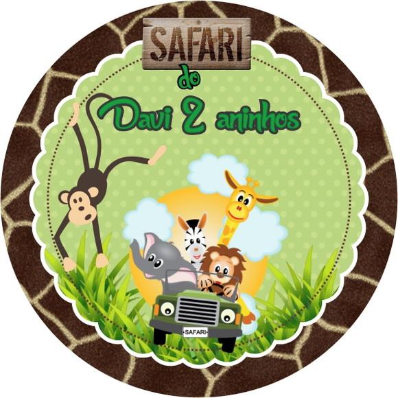 Adesivo Etiqueta Latinhas - Safari Personalizados