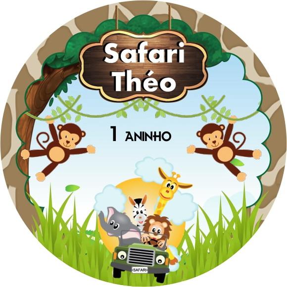Adesivo Etiqueta Latinhas - Safari Personalizados