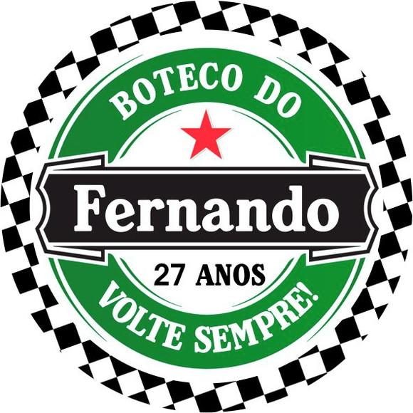 Adesivo Etiqueta Latinhas Boteco - 20 unidades