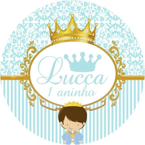 Adesivo Etiqueta Latinhas Realeza Coroa - 100 unidades