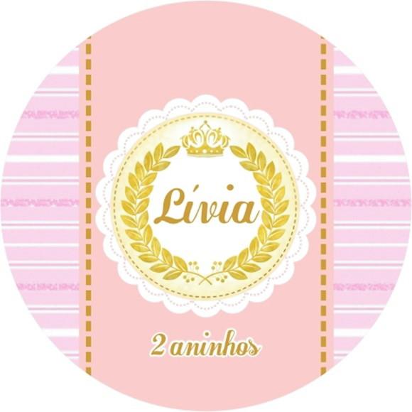 Adesivo Etiqueta Latinhas Realeza Coroa - 100 unidades