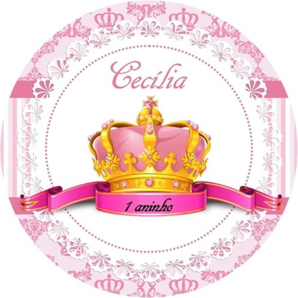 Adesivo Etiqueta Latinhas Realeza Coroa - 100 unidades