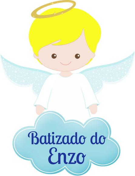 Apliques Batizado - 150 Unidades - 5cm