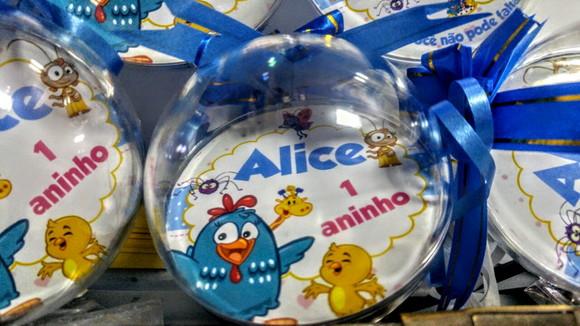 Convite Bola De Acrílico Personalizada 10 uni