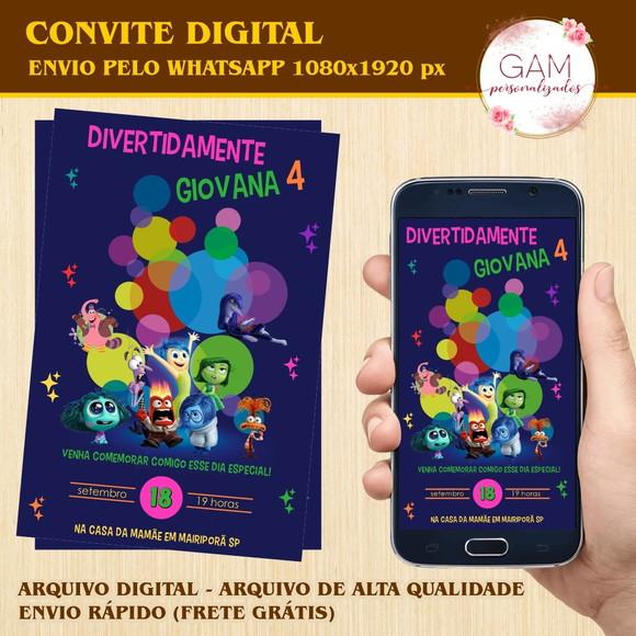 Convite Digital Whatsapp - Divertida Mente