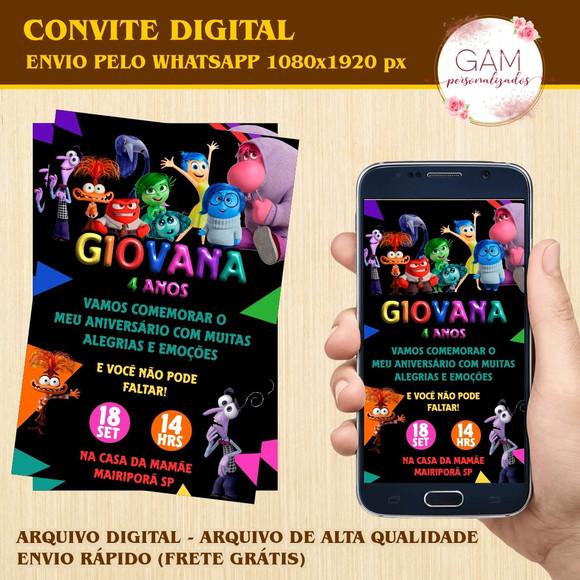 Convite Digital Whatsapp - Divertida Mente