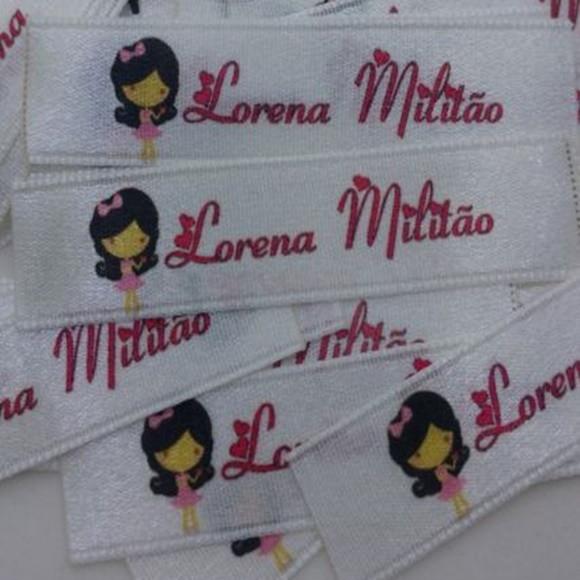 Etiquetas de Cetim Personalizadas 10mm ( 50 Unidades )