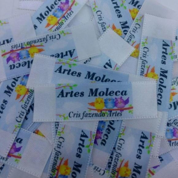 Etiquetas de Cetim Personalizadas 22mm ( 50 Unidades )