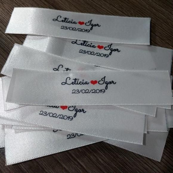 Etiquetas de Cetim Personalizadas 22mm ( 50 Unidades )