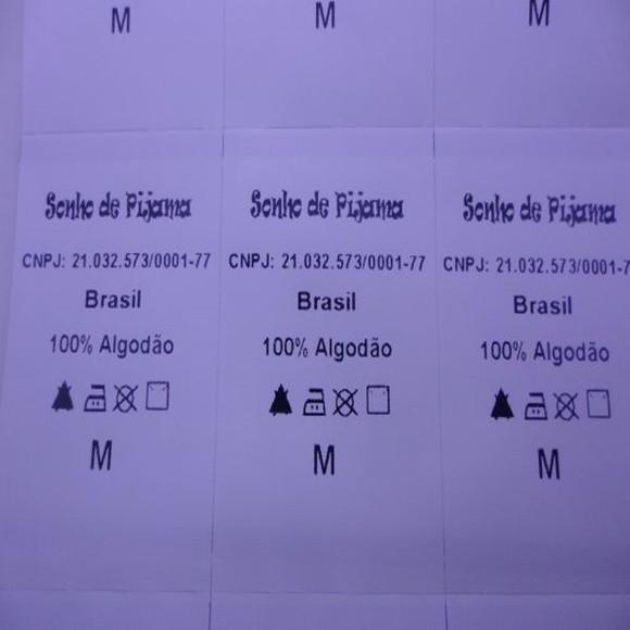Etiquetas de Composição Nylon Resinado - 100 Unidades