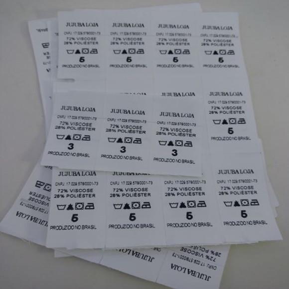Etiquetas de Composição Nylon Resinado - 50 Unidades