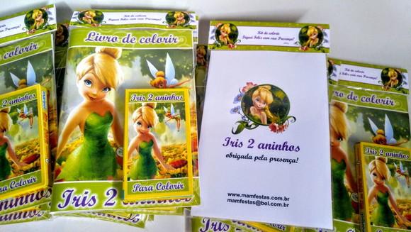 Livrinho Revista Para Colorir + Giz De Cera Personalizados