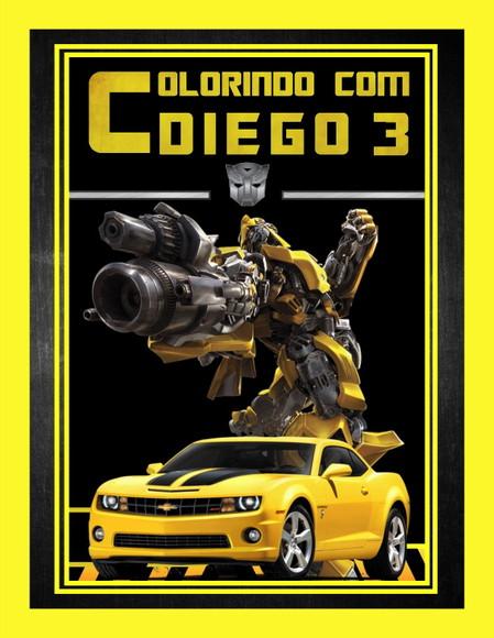 Livrinho Revista Para Colorir + Giz De Cera Transformes