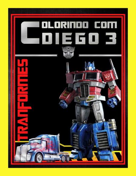 Livrinho Revista Para Colorir + Giz De Cera Transformes