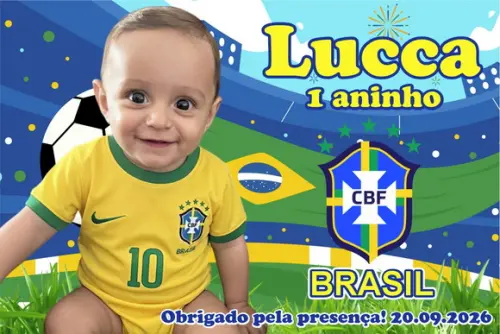 10 Foto Imã Personalizado - Seleção Brasil Copa