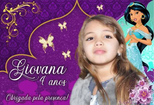 10 Foto Imã Personalizado Jasmine Aladdin