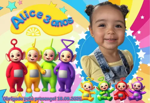 10 Foto Imã Personalizado Teletubbies
